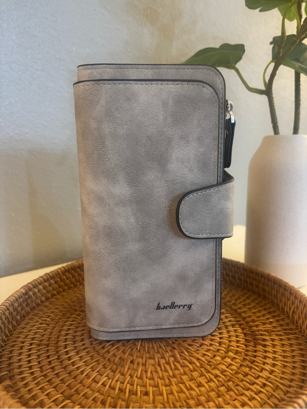 Baellerry Gray Women's Zip Wallet